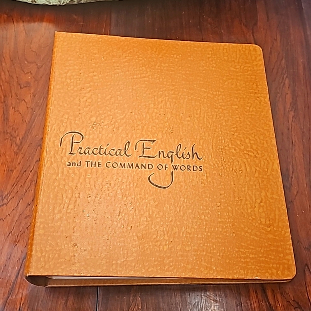 Vintage 1970 binder Practical English and the Commands of Words 48 Units